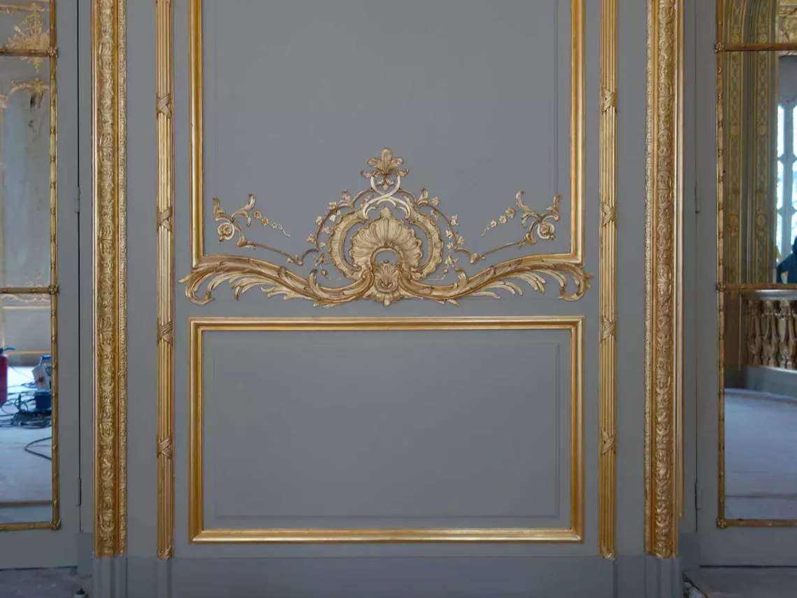 restauration des peintures et dorures des décors intérieurs